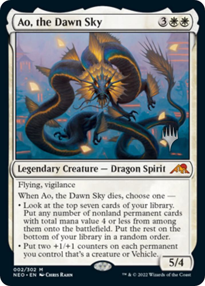 Ao, the Dawn Sky [Promo Pack: Kamigawa: Neon Dynasty] 2