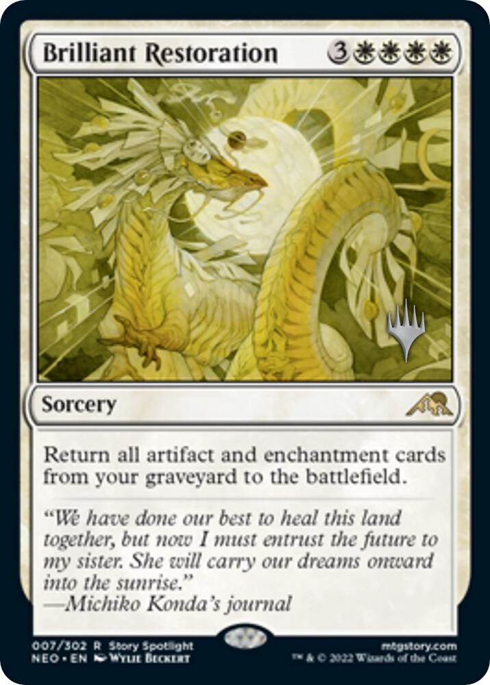 Brilliant Restoration [Promo Pack: Kamigawa: Neon Dynasty] 7