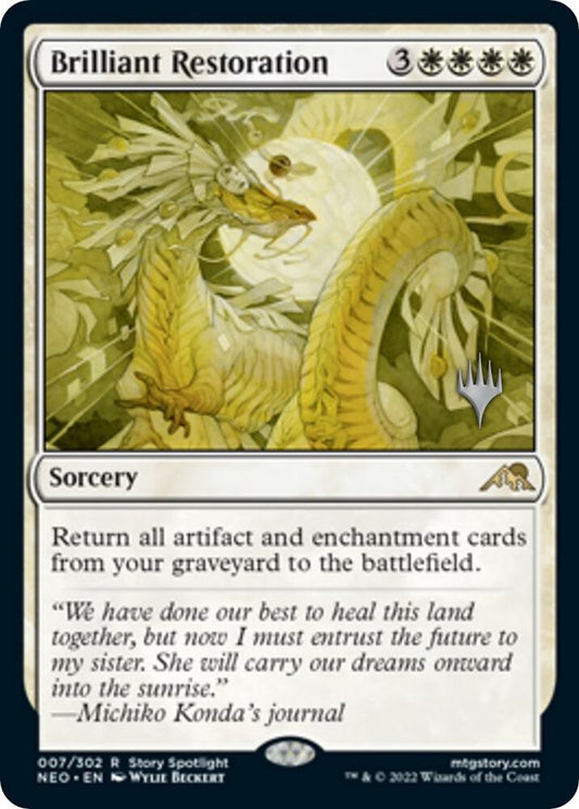 Brilliant Restoration [Promo Pack: Kamigawa: Neon Dynasty] 7