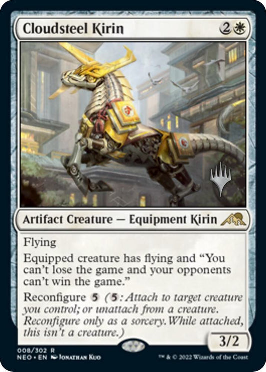 Cloudsteel Kirin [Promo Pack: Kamigawa: Neon Dynasty] 8