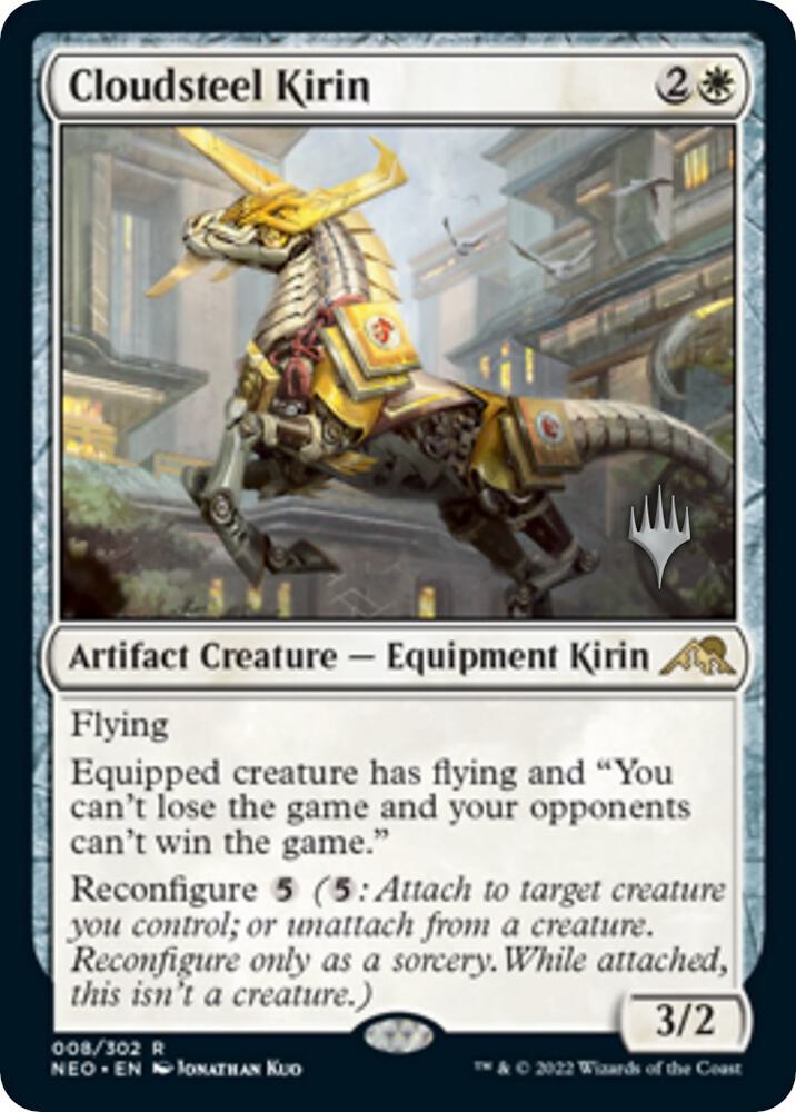 Cloudsteel Kirin [Promo Pack: Kamigawa: Neon Dynasty] 8