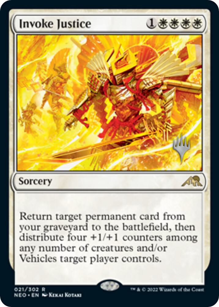 Invoke Justice [Promo Pack: Kamigawa: Neon Dynasty] 21