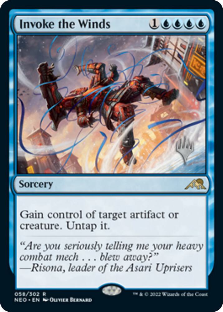 Invoke the Winds [Promo Pack: Kamigawa: Neon Dynasty] 58