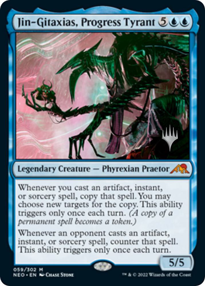 Jin-Gitaxias, Progress Tyrant [Promo Pack: Kamigawa: Neon Dynasty] 59