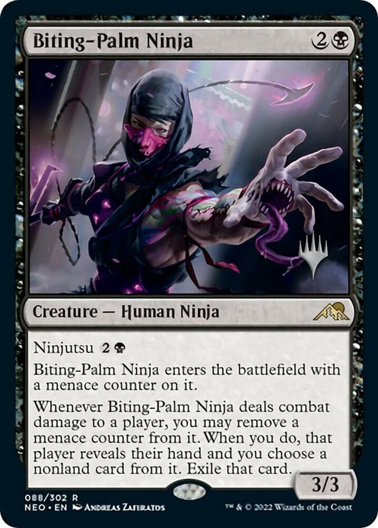Biting-Palm Ninja [Promo Pack: Kamigawa: Neon Dynasty] 88