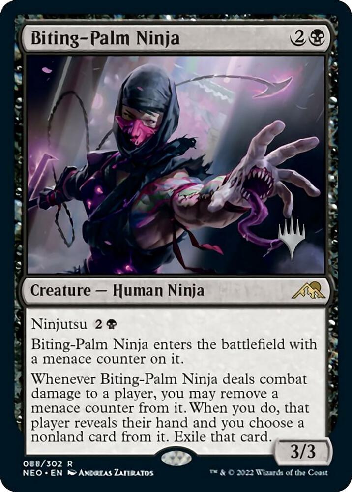 Biting-Palm Ninja [Promo Pack: Kamigawa: Neon Dynasty] 88