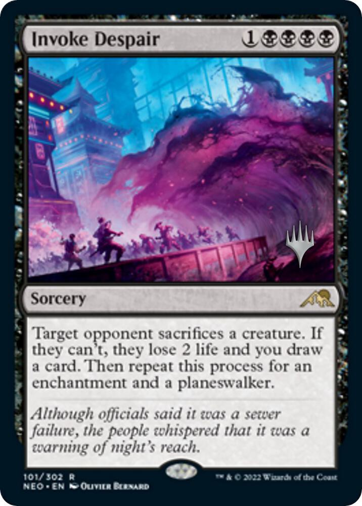 Invoke Despair [Promo Pack: Kamigawa: Neon Dynasty] 101