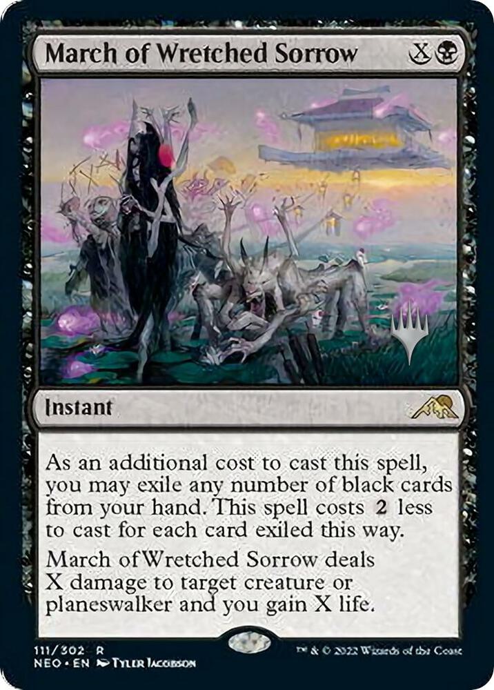 March of Wretched Sorrow [Promo Pack: Kamigawa: Neon Dynasty] 111