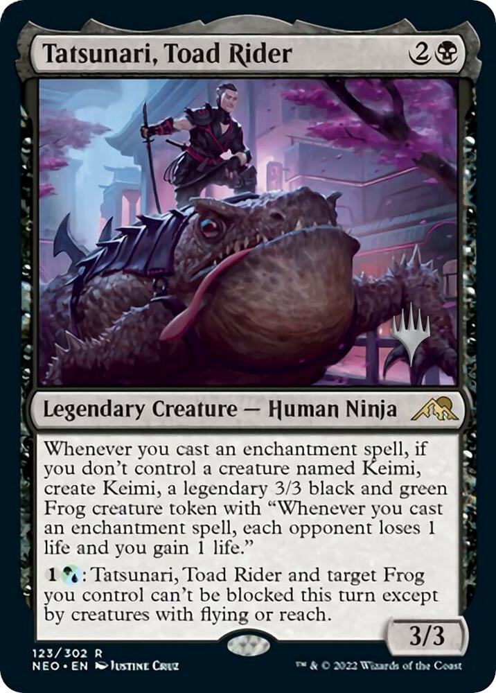 Tatsunari, Toad Rider [Promo Pack: Kamigawa: Neon Dynasty] 123