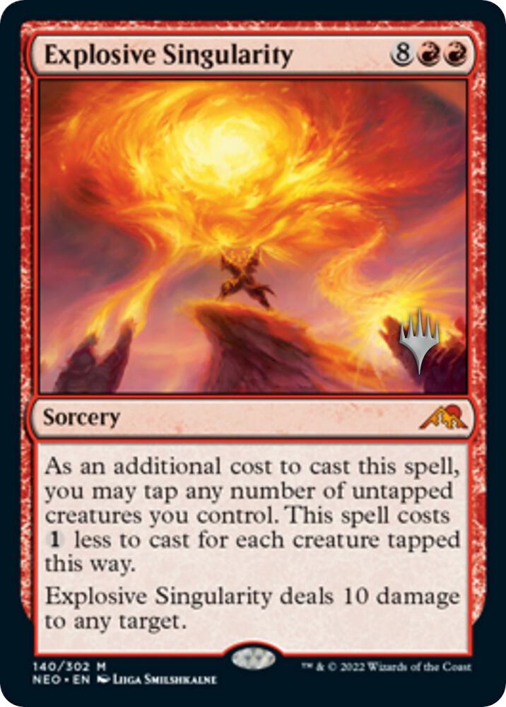 Explosive Singularity [Promo Pack: Kamigawa: Neon Dynasty] 140