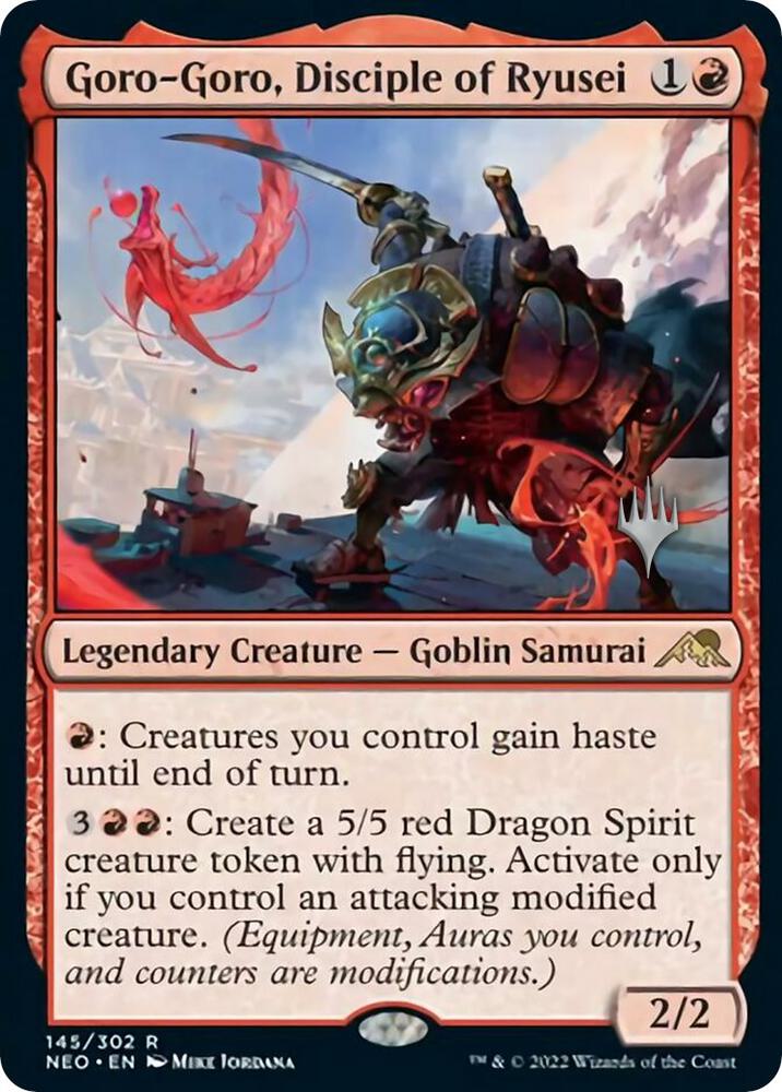 Goro-Goro, Disciple of Ryusei [Promo Pack: Kamigawa: Neon Dynasty] 145