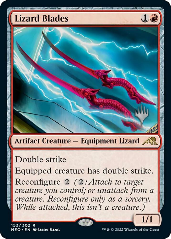 Lizard Blades [Promo Pack: Kamigawa: Neon Dynasty] 153