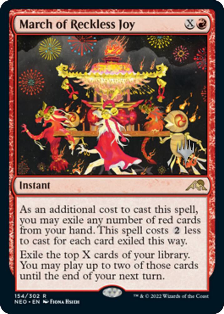 March of Reckless Joy [Promo Pack: Kamigawa: Neon Dynasty] 154