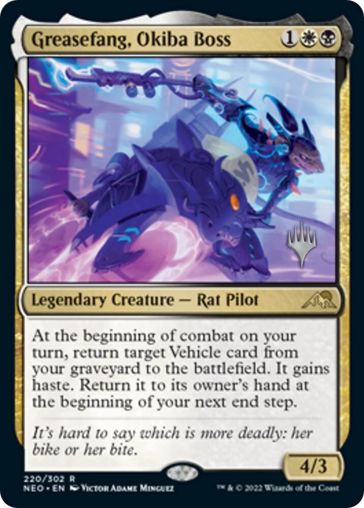 Greasefang, Okiba Boss [Promo Pack: Kamigawa: Neon Dynasty] 220