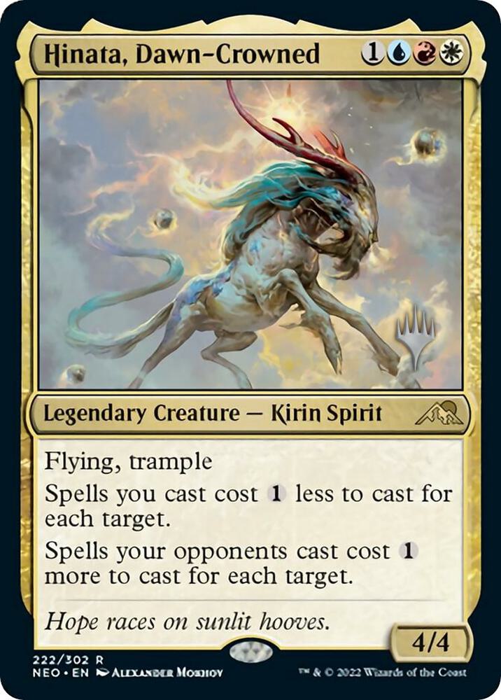 Hinata, Dawn-Crowned [Promo Pack: Kamigawa: Neon Dynasty] 222