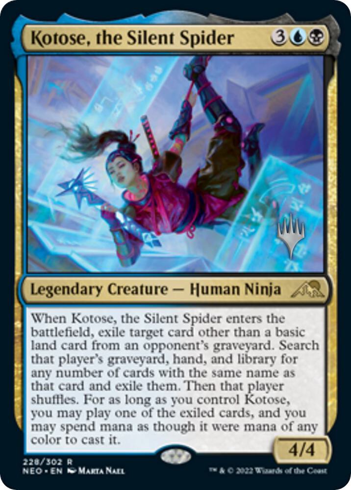 Kotose, the Silent Spider [Promo Pack: Kamigawa: Neon Dynasty] 228