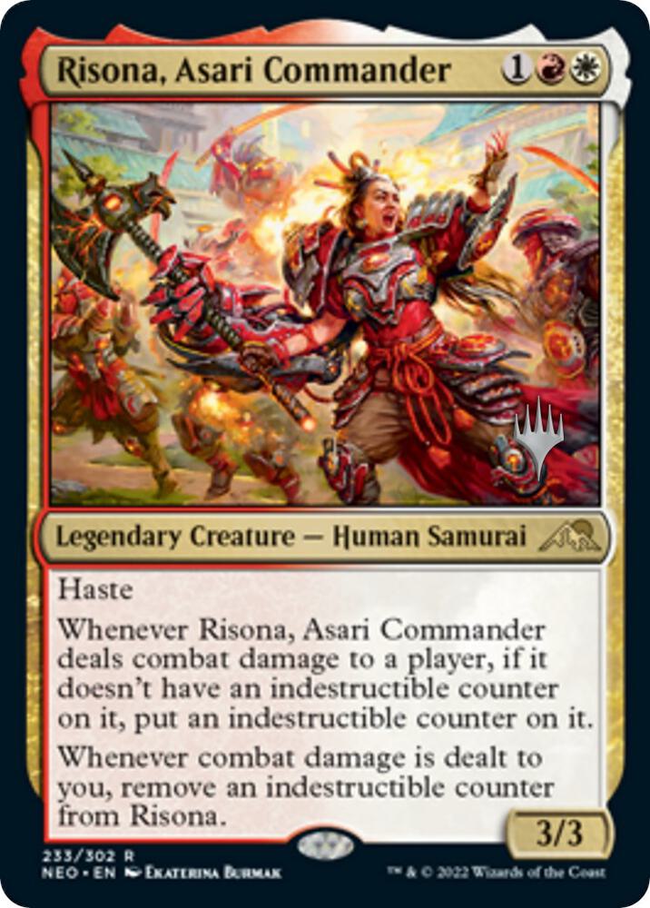 Risona, Asari Commander [Promo Pack: Kamigawa: Neon Dynasty] 233