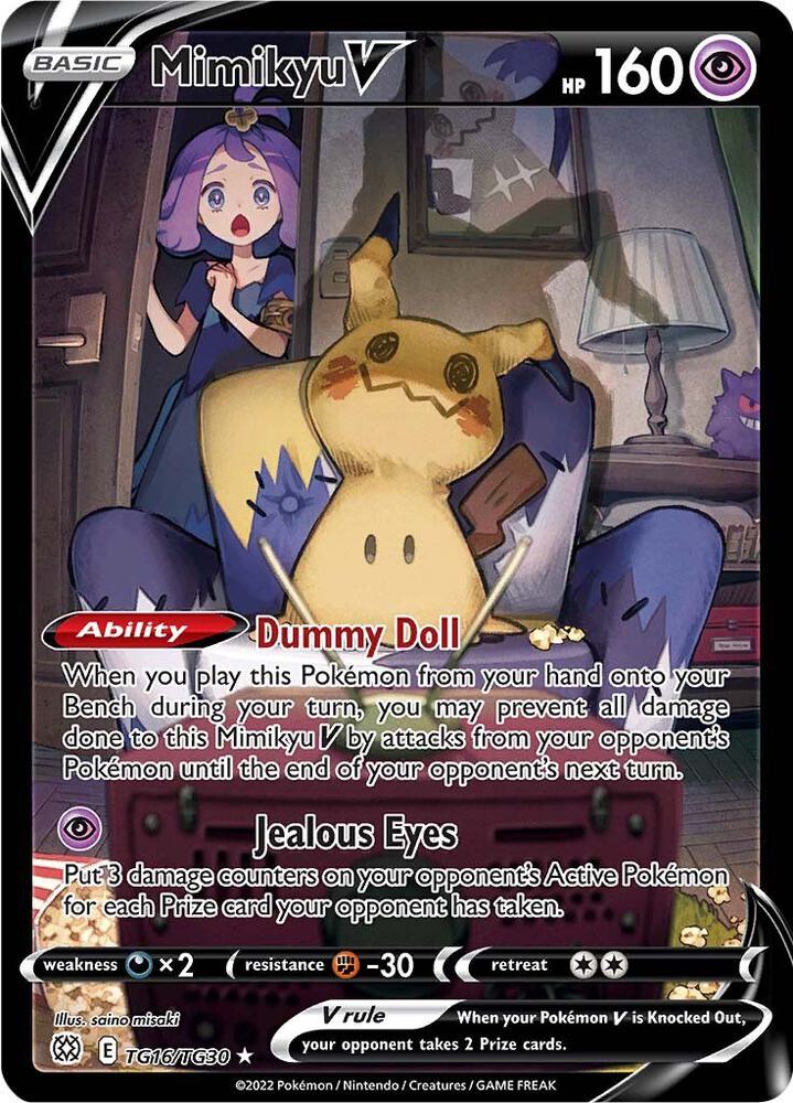 Mimikyu V [SWSH09: Brilliant Stars Trainer Gallery] TG16/TG30