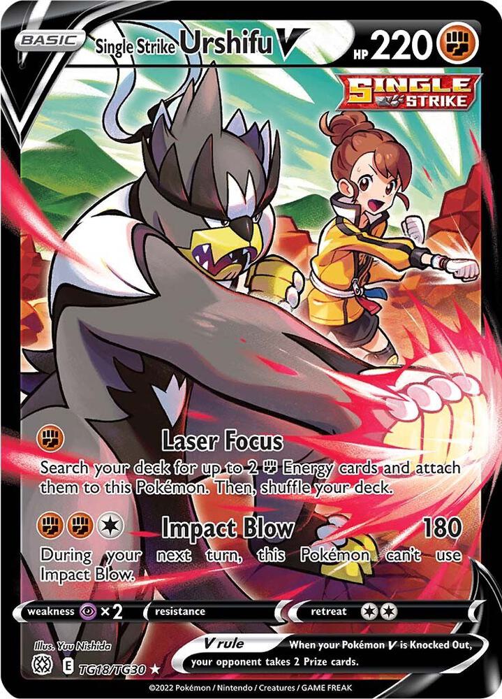 Single Strike Urshifu V [SWSH09: Brilliant Stars Trainer Gallery] TG18/TG30