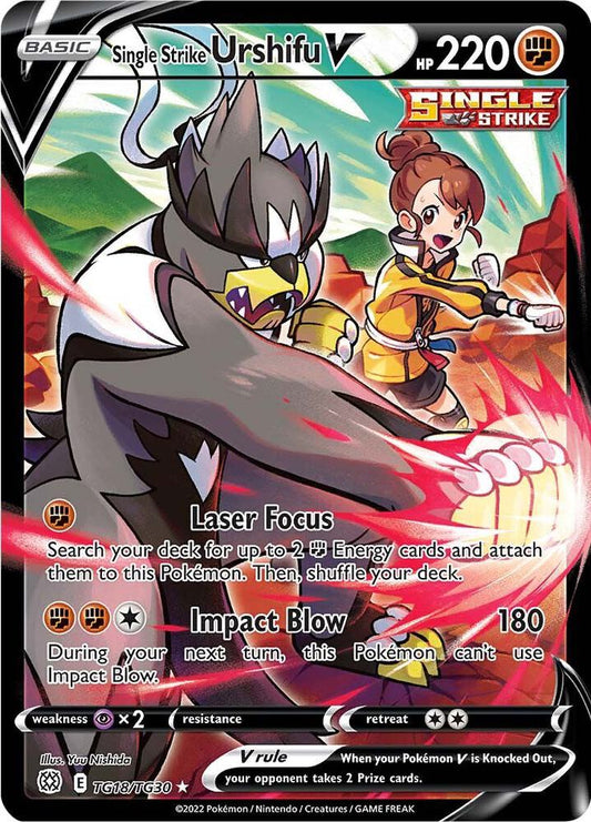 Single Strike Urshifu V [SWSH09: Brilliant Stars Trainer Gallery] TG18/TG30