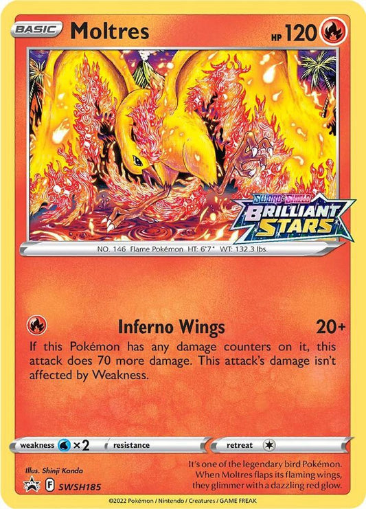 Moltres - SWSH185 [SWSH: Sword & Shield Promo Cards] SWSH185