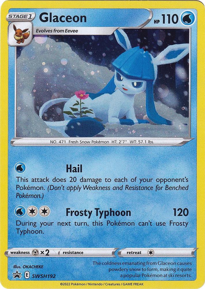 Glaceon - SWSH192 [SWSH: Sword & Shield Promo Cards] SWSH192