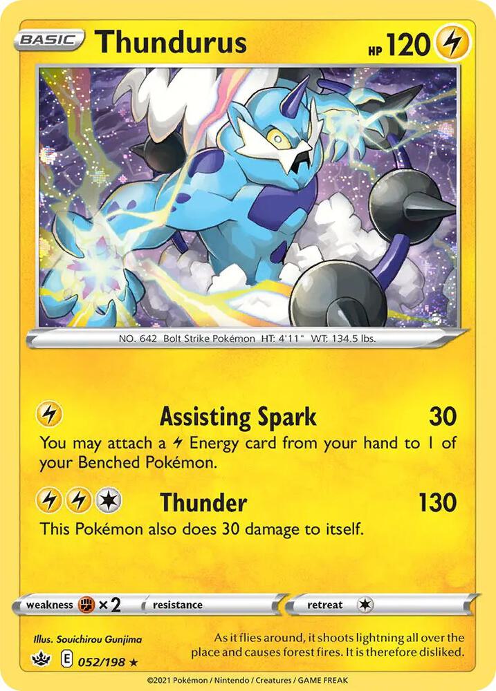 Thundurus - 052/198 (Cosmos Holo) [Blister Exclusives] 052/198