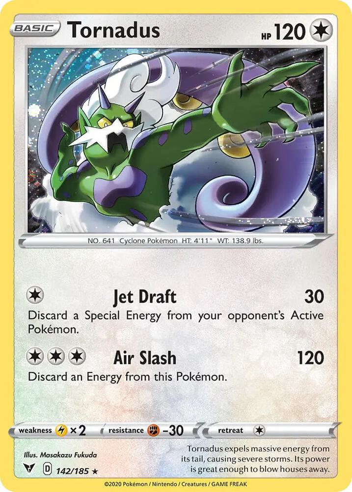 Tornadus - 142/185 (Cosmos Holo) [Blister Exclusives] 142/185