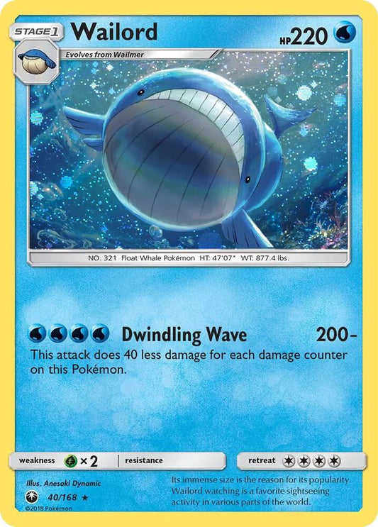 Wailord - 40/168 (Cosmos Holo) [Blister Exclusives] 040/168