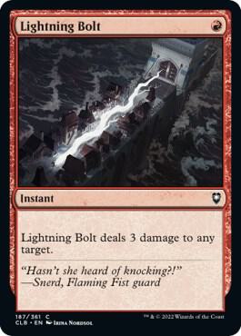 Lightning Bolt [Commander Legends: Battle for Baldur's Gate] 187