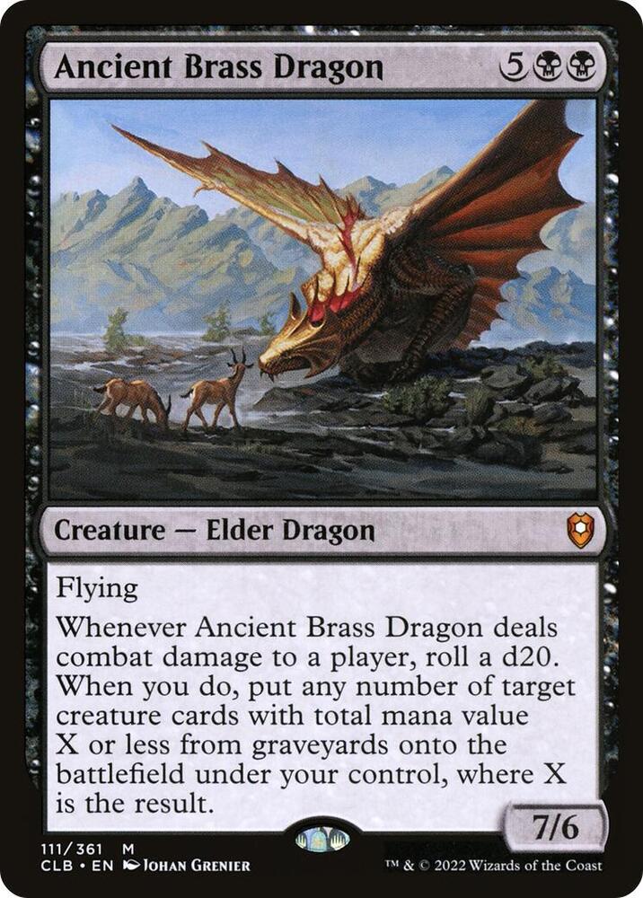 Ancient Brass Dragon [Commander Legends: Battle for Baldur's Gate] 111