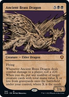 Ancient Brass Dragon (Showcase) [Commander Legends: Battle for Baldur's Gate] 389