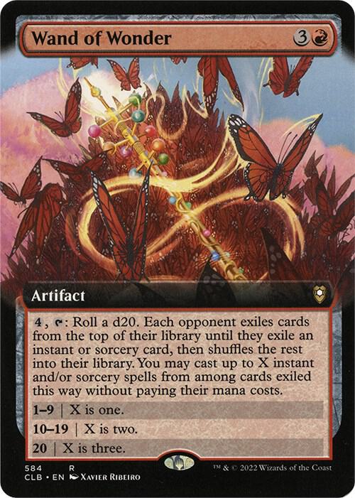 Wand of Wonder (Extended Art) [Commander Legends: Battle for Baldur's Gate] 584