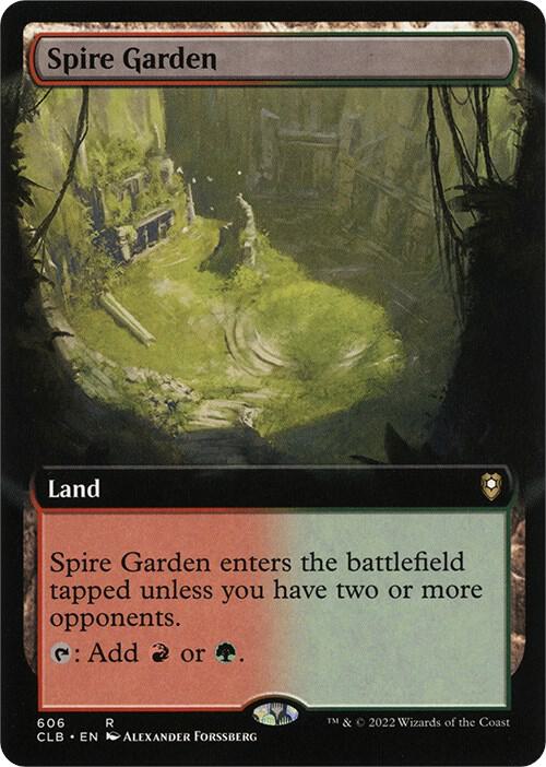 Spire Garden (Extended Art) [Commander Legends: Battle for Baldur's Gate] 606