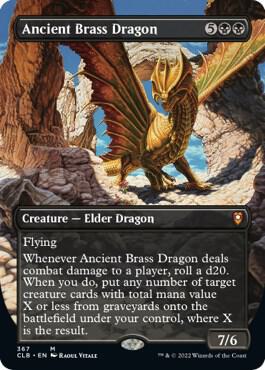 Ancient Brass Dragon (Borderless) [Commander Legends: Battle for Baldur's Gate] 367