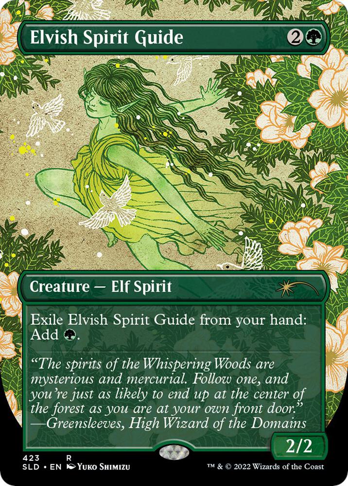 Elvish Spirit Guide (Borderless) [Secret Lair Drop Series] 423