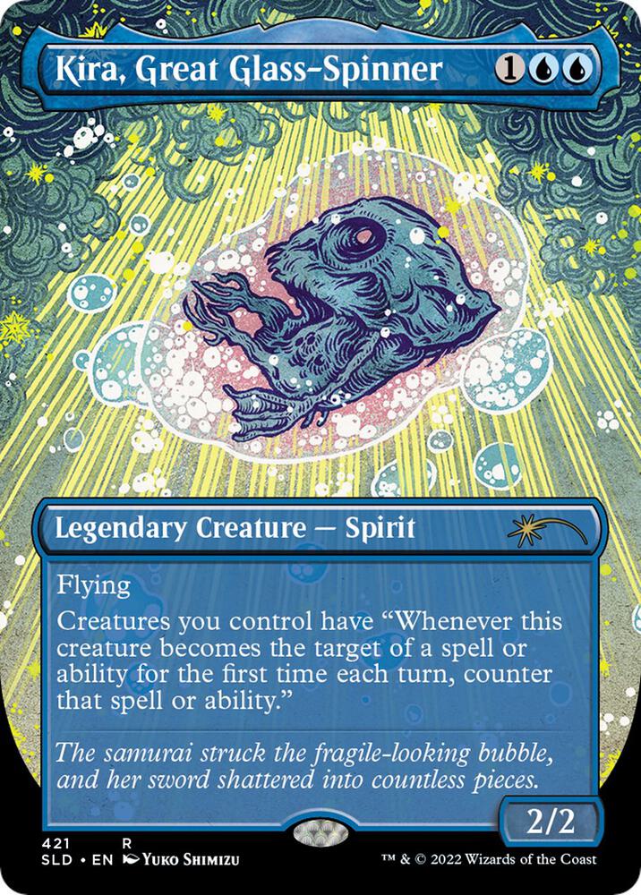 Kira, Great Glass-Spinner (Borderless) [Secret Lair Drop Series] 421