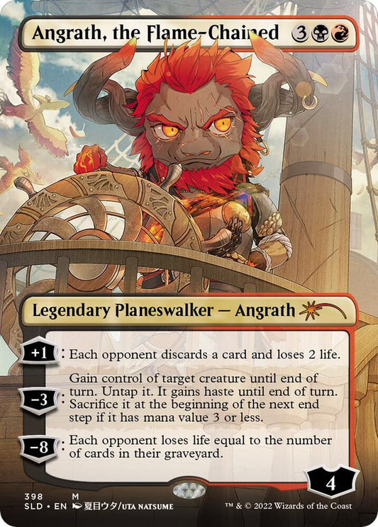 Angrath, the Flame-Chained (Borderless) [Secret Lair Drop Series] 398