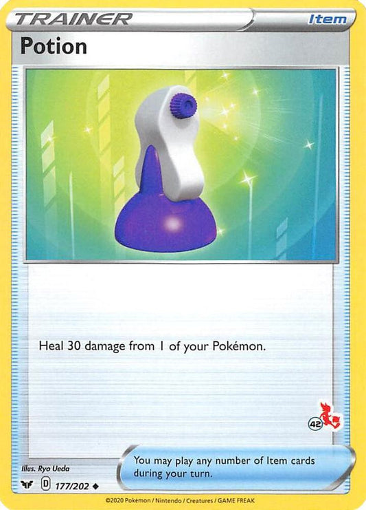 Potion - 177/202 (#42 Cinderace Stamped) [Battle Academy 2022] 177/202