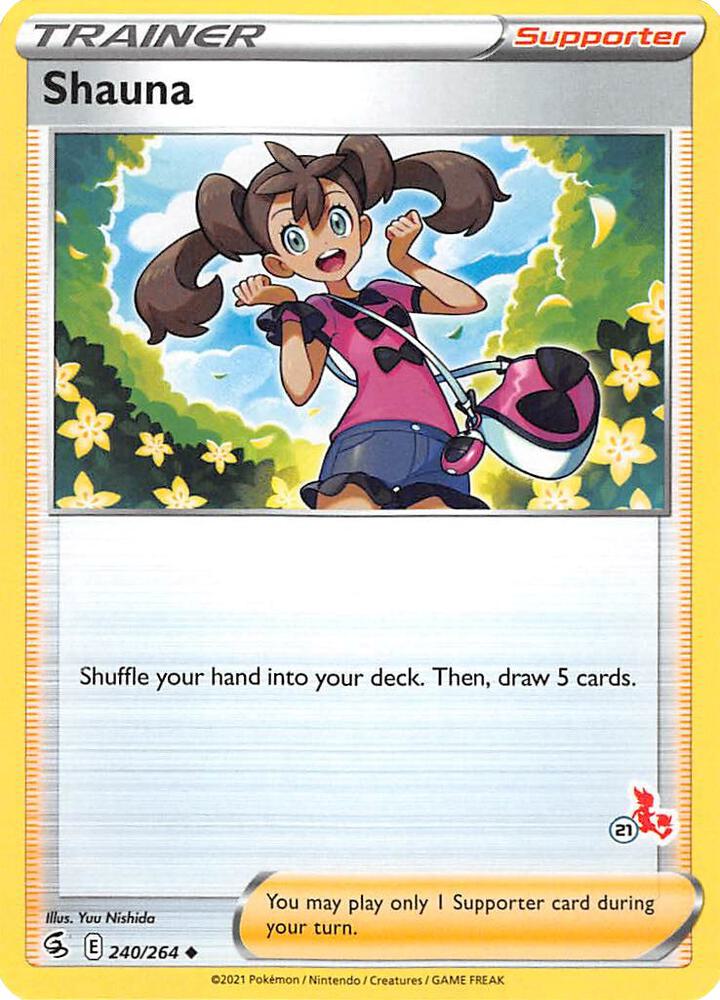 Shauna - 240/264 (#21 Cinderace Stamped) [Battle Academy 2022] 240/264