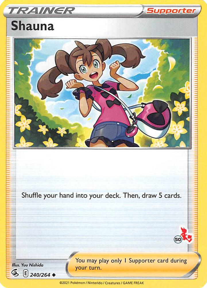 Shauna - 240/264 (#50 Cinderace Stamped) [Battle Academy 2022] 240/264