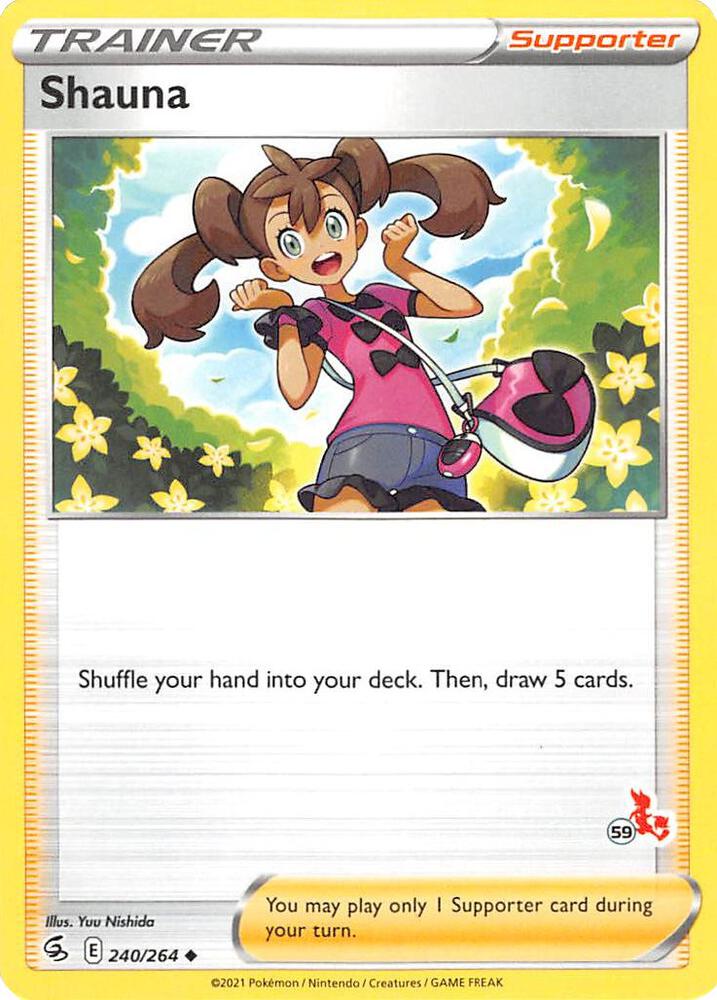 Shauna - 240/264 (#59 Cinderace Stamped) [Battle Academy 2022] 240/264