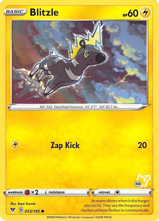 Blitzle - 053/185 (#30 Pikachu Stamped) [Battle Academy 2022] 053/185