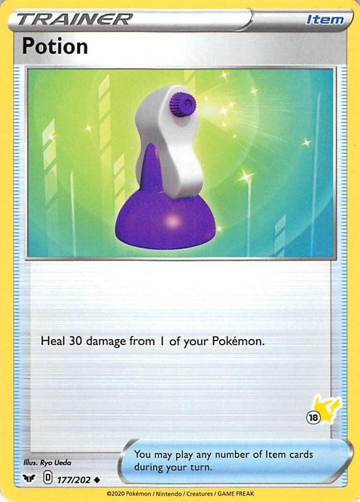 Potion - 177/202 (#18 Pikachu Stamped) [Battle Academy 2022] 177/202