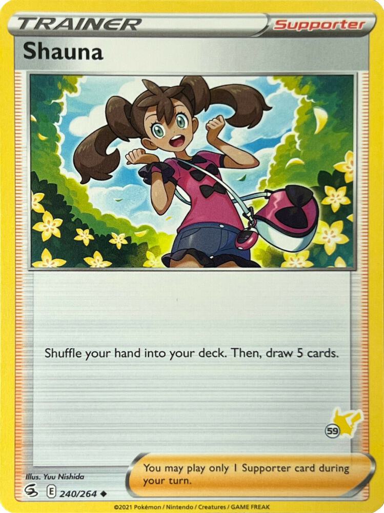 Shauna - 240/264 (#59 Pikachu Stamped) [Battle Academy 2022] 240/264