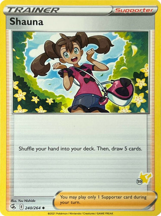Shauna - 240/264 (#59 Pikachu Stamped) [Battle Academy 2022] 240/264