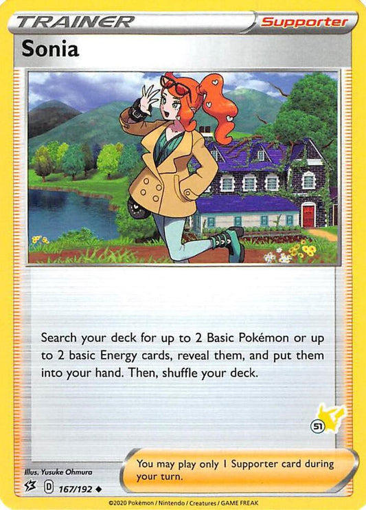 Sonia - 167/192 (#51 Pikachu Stamped) [Battle Academy 2022] 167/192
