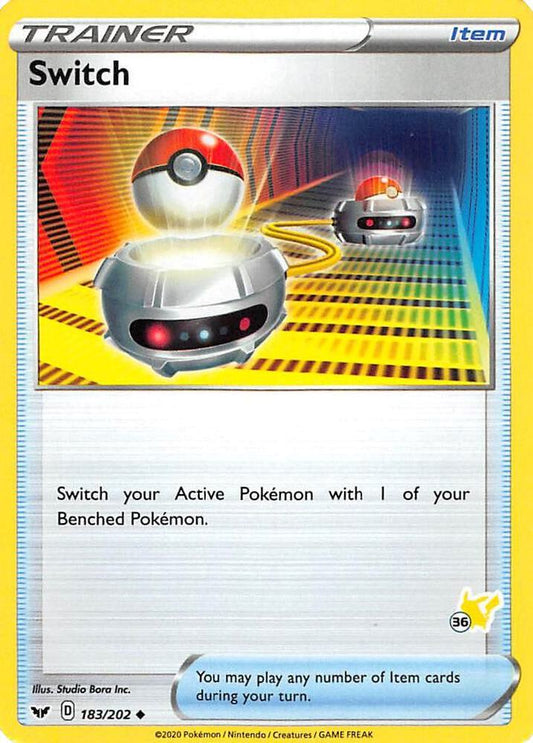Switch - 183/202 (#36 Pikachu Stamped) [Battle Academy 2022] 183/202