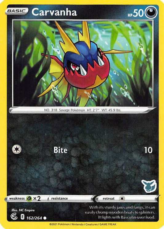 Carvanha - 162/264 (Eevee Stamped) [Battle Academy 2022] 162/264