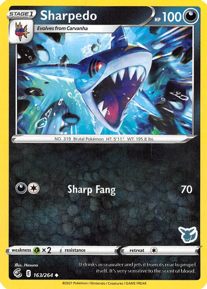 Sharpedo - 163/264 (Eevee Stamped) [Battle Academy 2022] 163/264